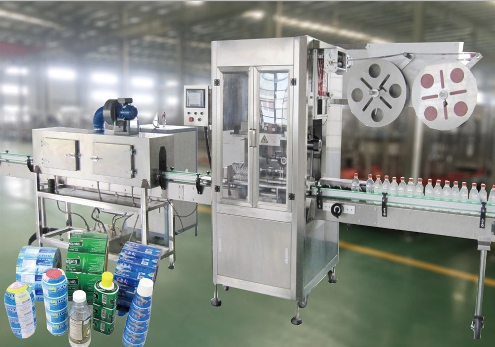 12000bph Automatic Beverage Bottle Shrink Sleeve Labeling Machine with PVC Label