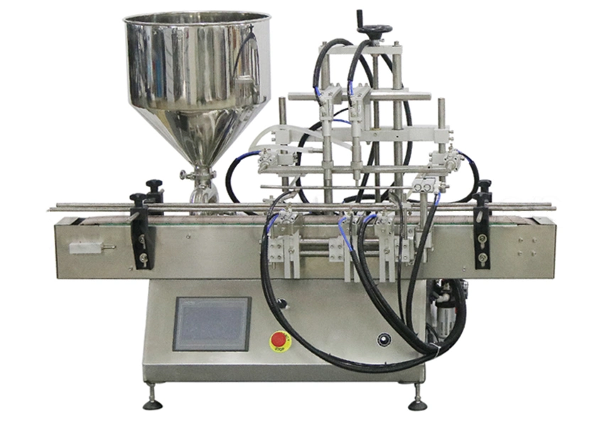 Full Automatic Tomato Paste Hot Sauce Honey Jar Ketchup Filling Machine Cream Peanut Butter Oil Jam Liquid Shampoo Bottling Filling Capping Labeling Machine