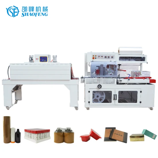 L Type POF PE Film Shrink Wrapping Machine Shrinking Tunnel for Instant Cup Bowl Noodle Snack Food Fruit Box