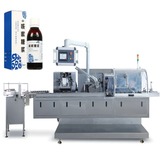 Cdz-130 Horizontal Cartoning Bag Sachet Carton Packing/Packaging Machine with Bottle Collector Automatic Closing/Gluing Box / Printing Date/Batch Number