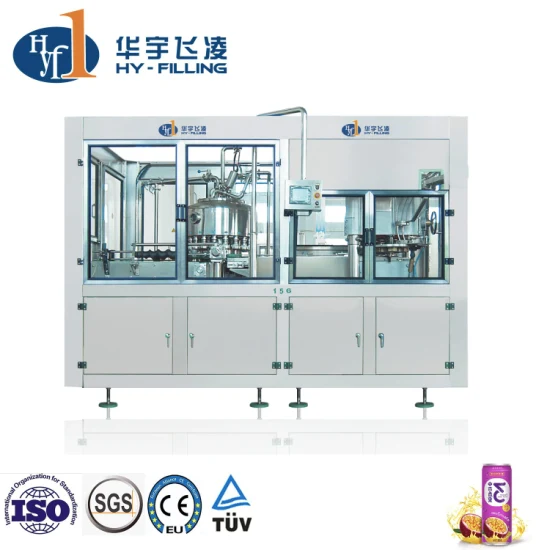 7000cph 8000cph Automatic Aluminum Can Flavor Water/Coconut Water/ Juice /Non-Carbonated Drink Beverage Canning Filler Seamer with High Quality