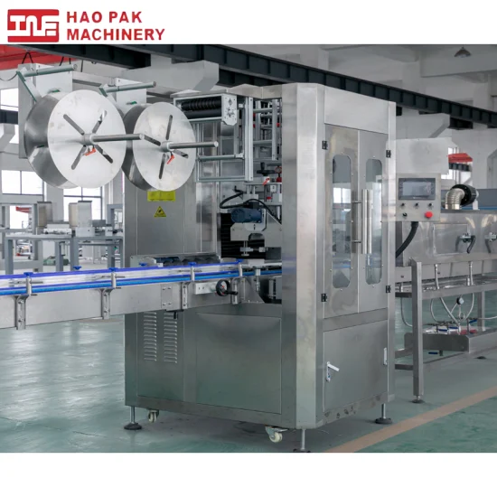 High-Speed Fully Auto Shrink Sleeve Labeling Machine Food Beverage Labeling Machine